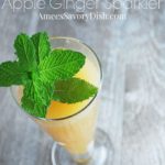 refreshing apple ginger sparkler