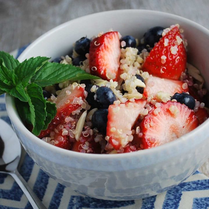 Protein Quinoa Bowl with Fresh Summer Berries