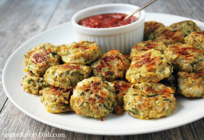 Zucchini Tots plate