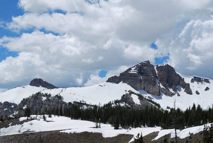  Snow-covered mountain tops