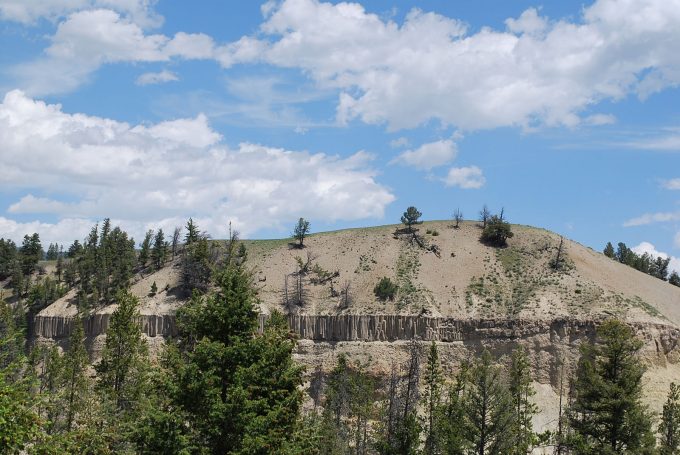 Cliff in Yellowstone National Park