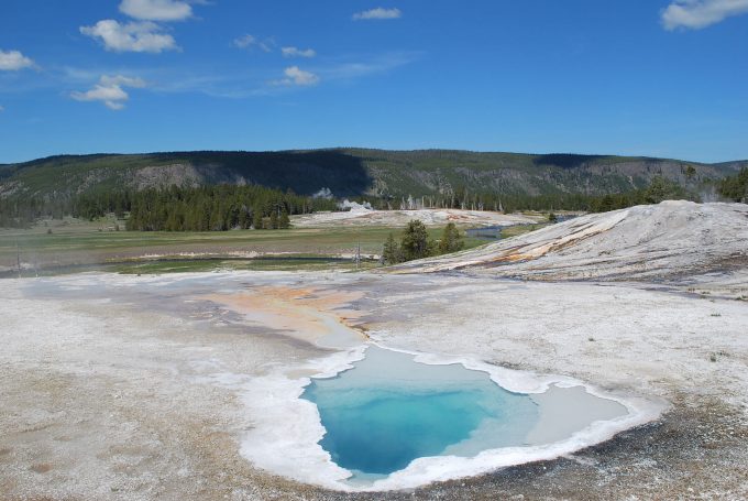 Hot springs near Old Faithful