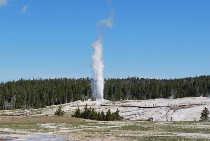 geysers near Old Faithful