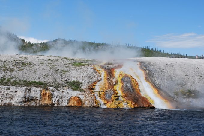 river near Grand Prismatic Spring