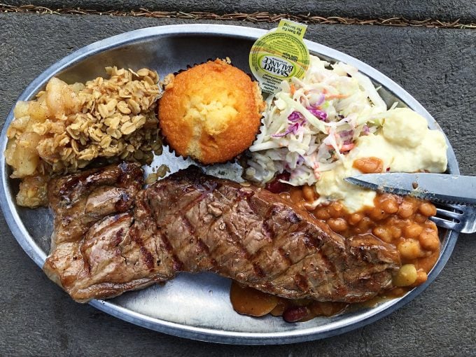 Yellowstone cowboy cookout plate