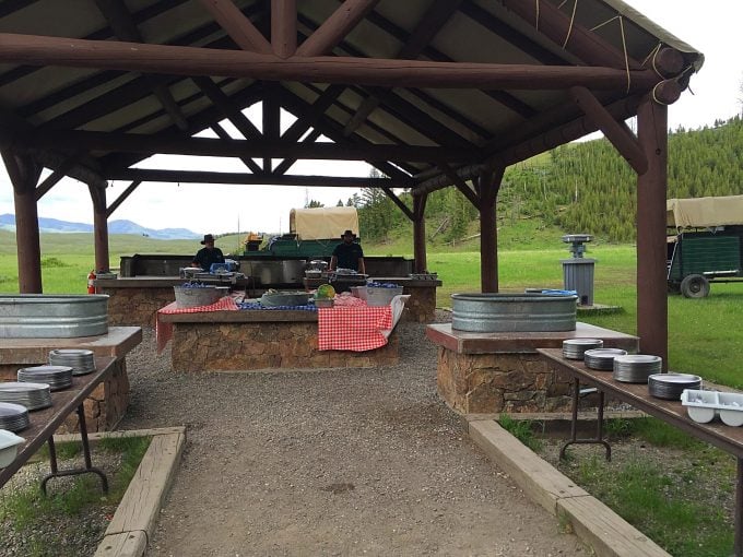 Old West Cookout spread