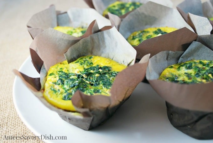 Easy Spinach Frittatas recipe