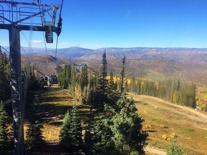 Gondola ride at Snowmass