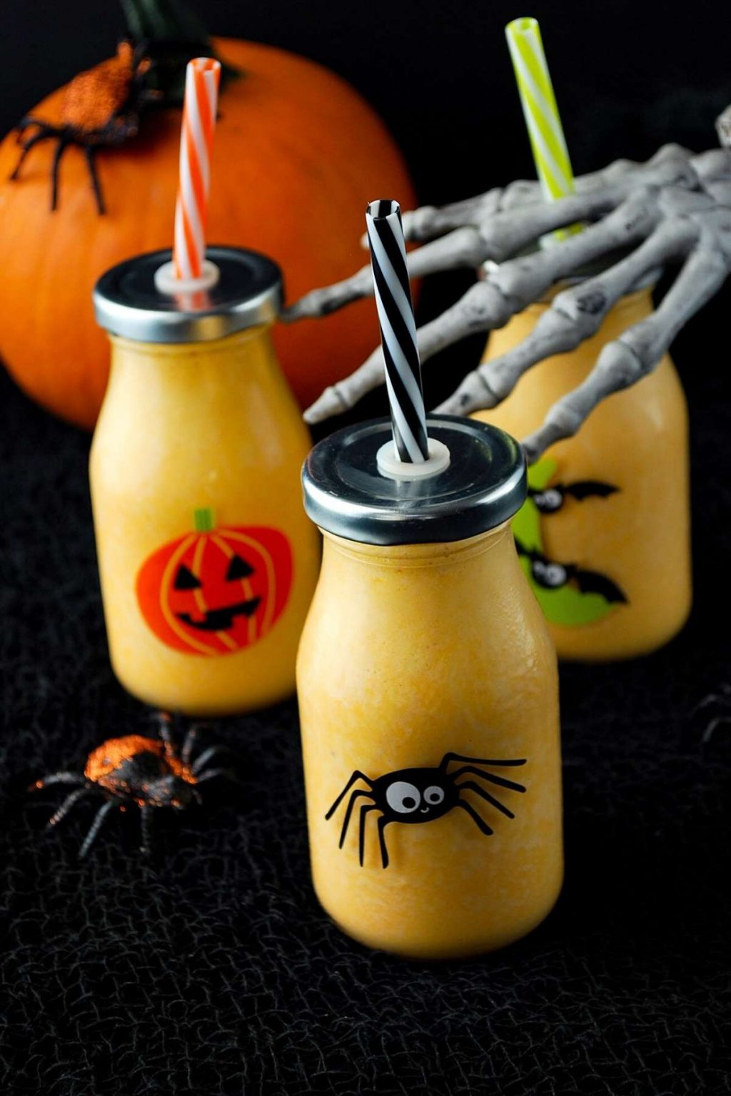 Orange Healthy Halloween Smoothie- Amee's Savory Dish