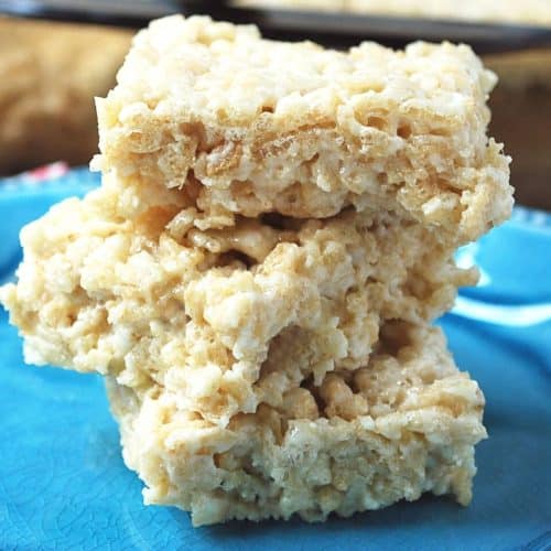 Delicious Protein Rice Crispy Treats- Amee's Savory Dish