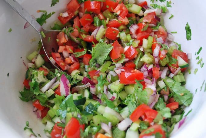 Spicy Gazpacho Veggies