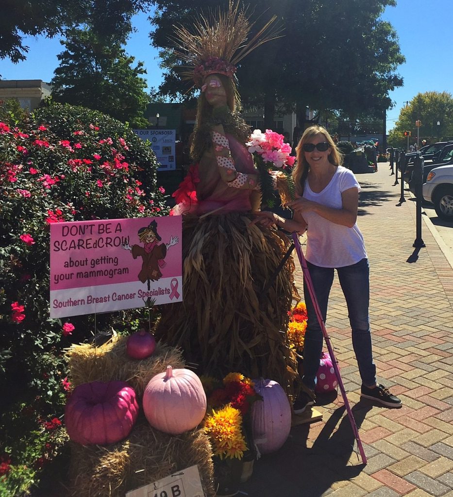 Breast Cancer Scarecrow