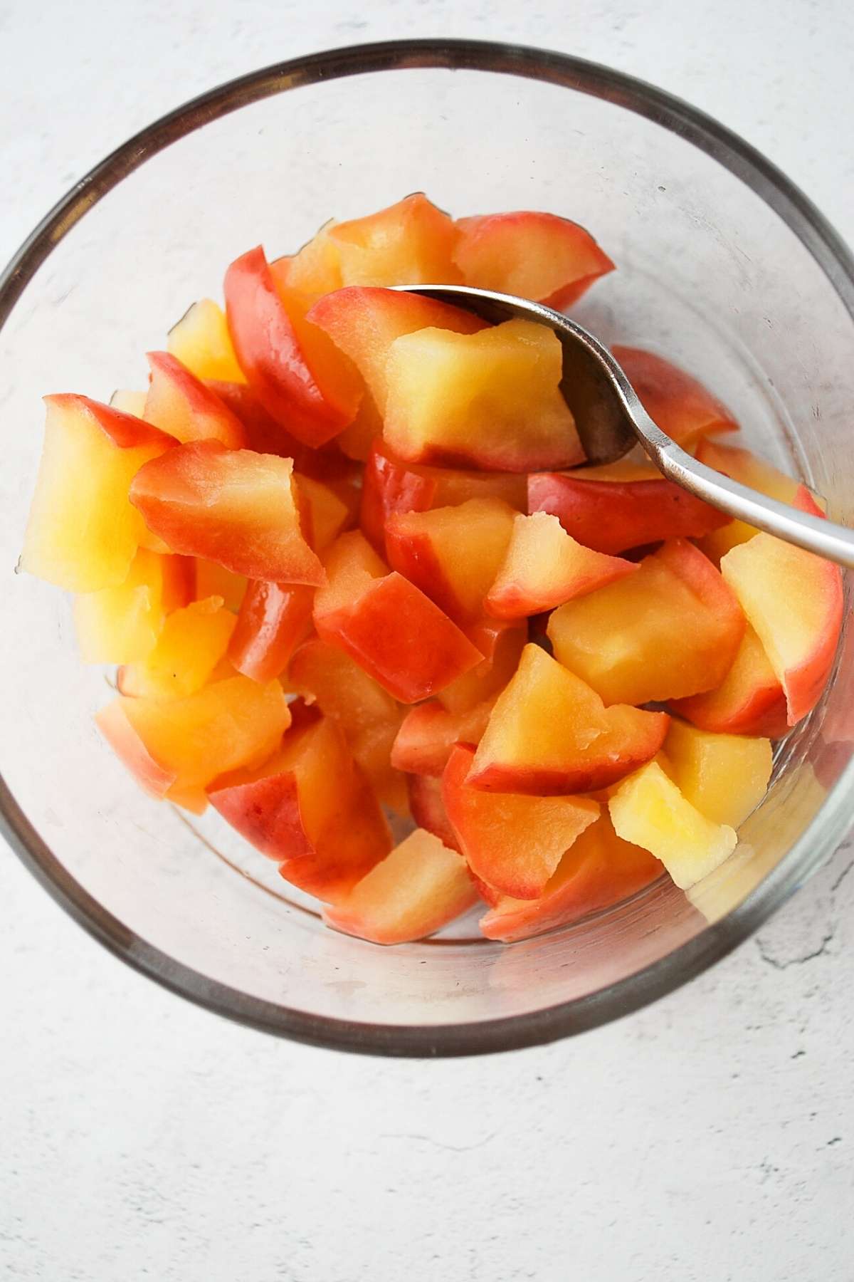 cooked apples for apple pie overnight oats