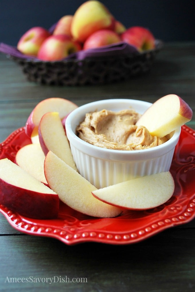 Peanut Butter Protein Dip recipe Amee's Savory Dish