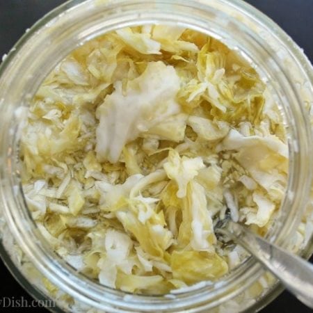 Homemade Sauerkraut fermented