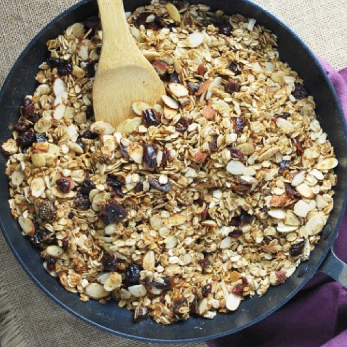 Easy Stovetop Granola Recipe with Fruit and Nuts Amee's Savory Dish