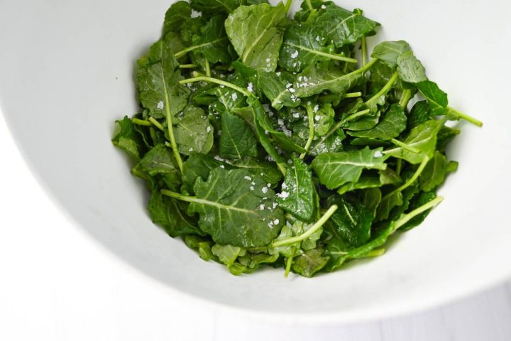 Kale and Spinach Salad with Wild Blueberry Vinaigrette