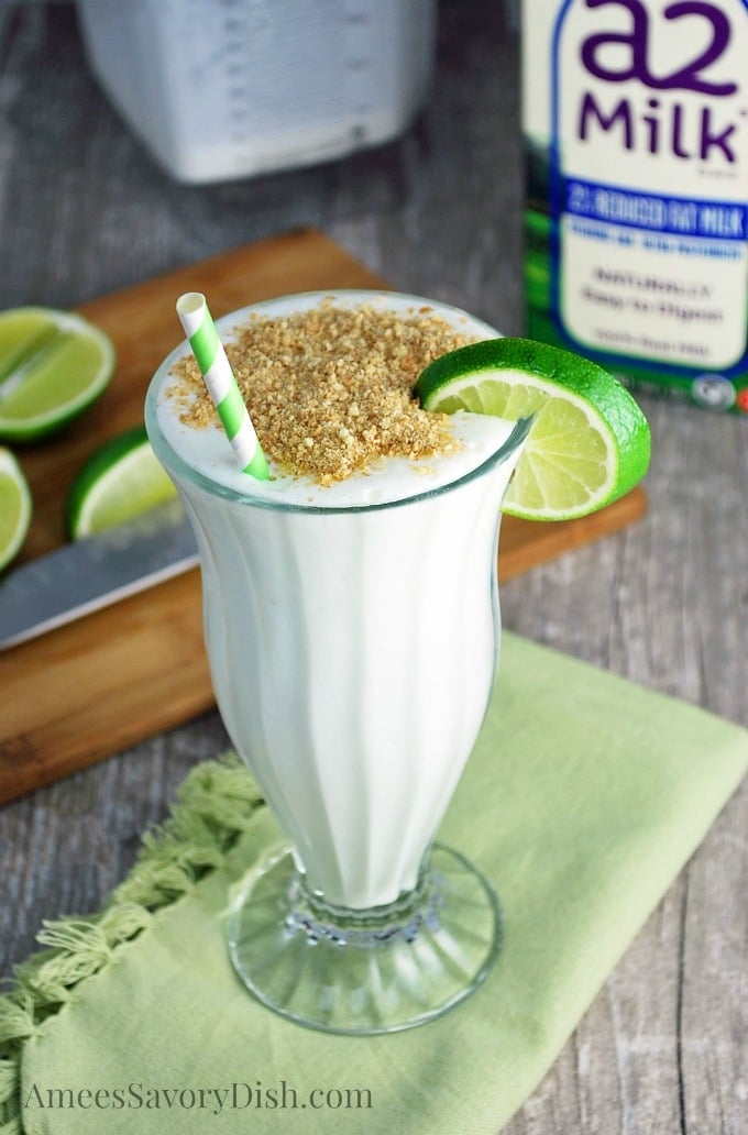 Key Lime Pie Smoothie with a2 milk