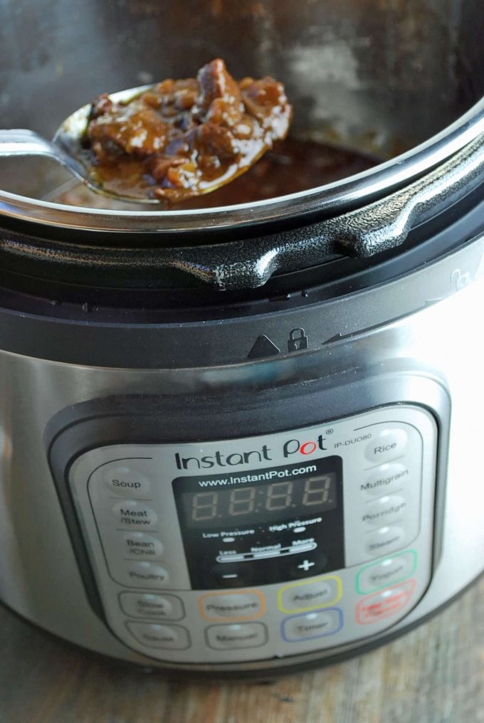 Mediterranean Beef cooked in Instant Pot