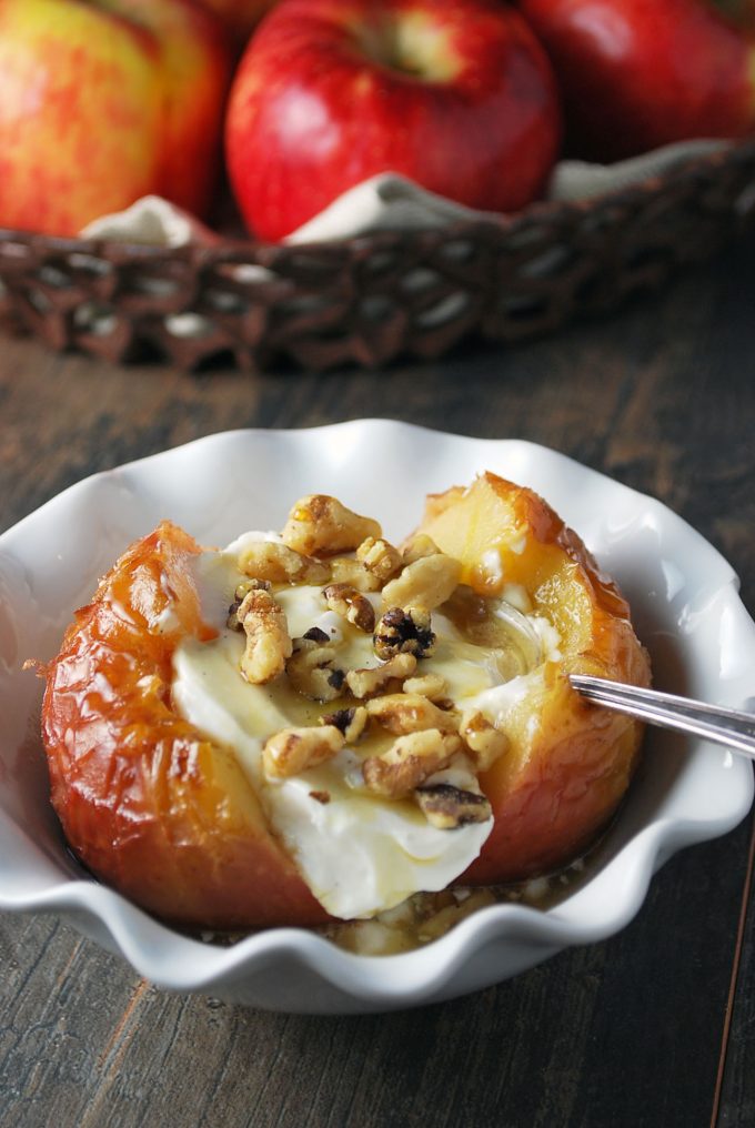 Protein-Packed Stuffed Baked Apples- Amee's Savory Dish