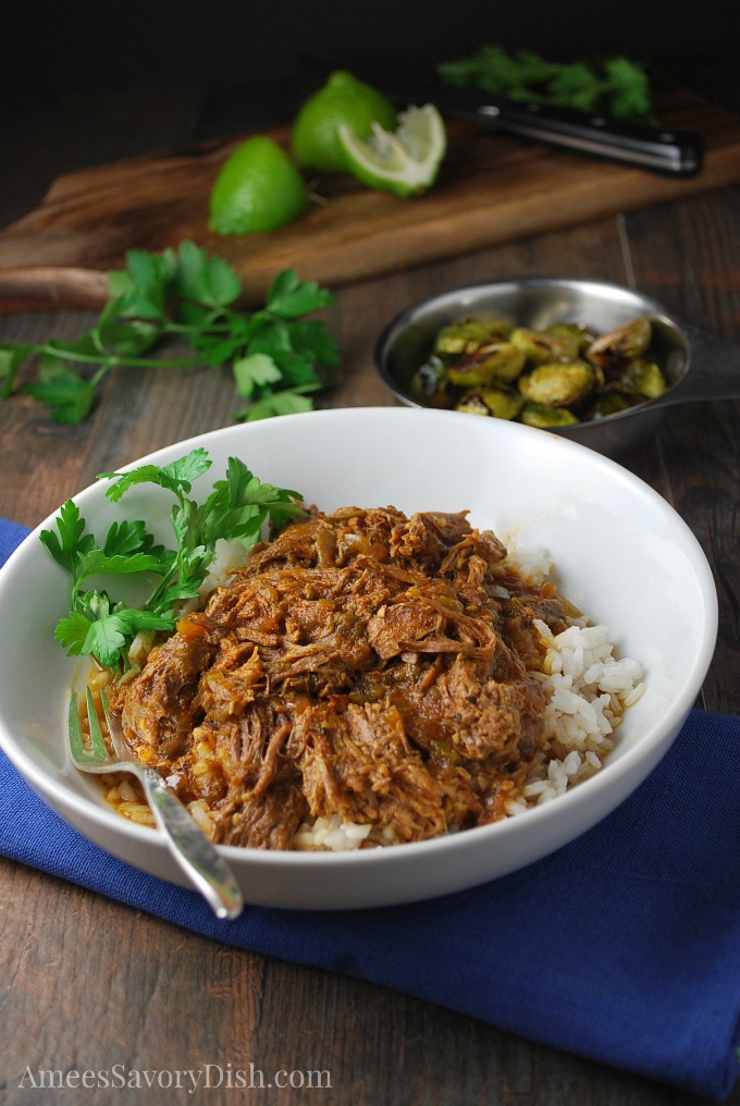 Instant Pot Cuban Style Shredded Beef