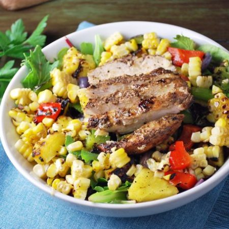 Caribbean Grilled Jerk Chicken Bowls