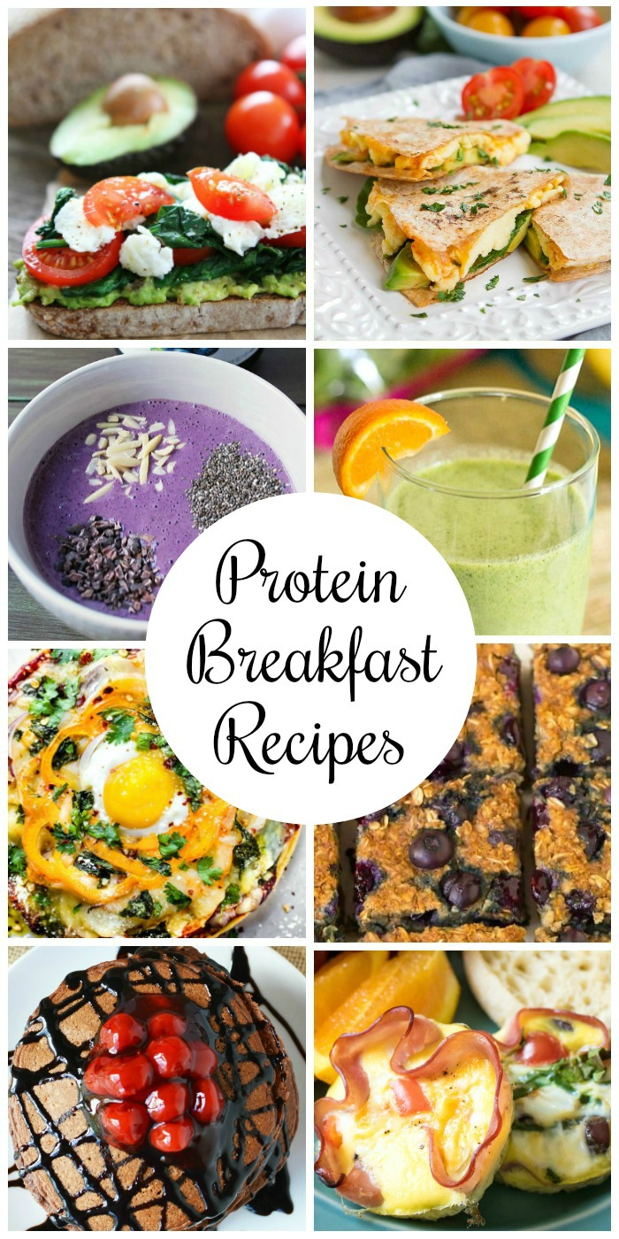 A round-up of 20 easy and delicious high protein breakfast recipes to inspire your morning meal planning! via @Ameessavorydish