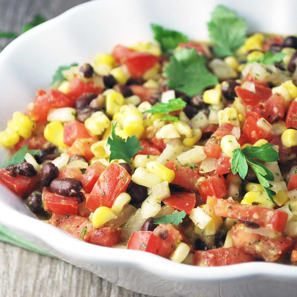 Fiesta Black Bean and Corn Mojo Salad- Amee's Savory Dish