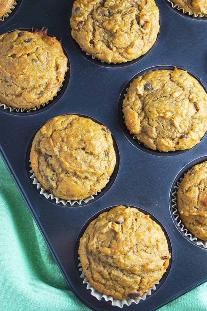 Pumpkin Banana Muffins {without eggs} Amee's Savory Dish