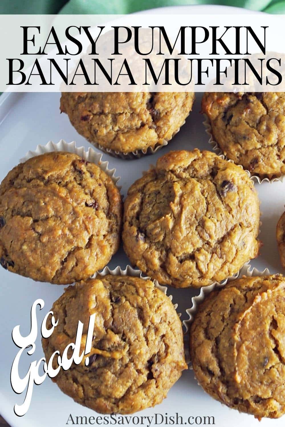  This recipe for pumpkin banana muffins made with whole-grain flour, canned pumpkin, and Greek yogurt is super moist and delicious! via @Ameessavorydish