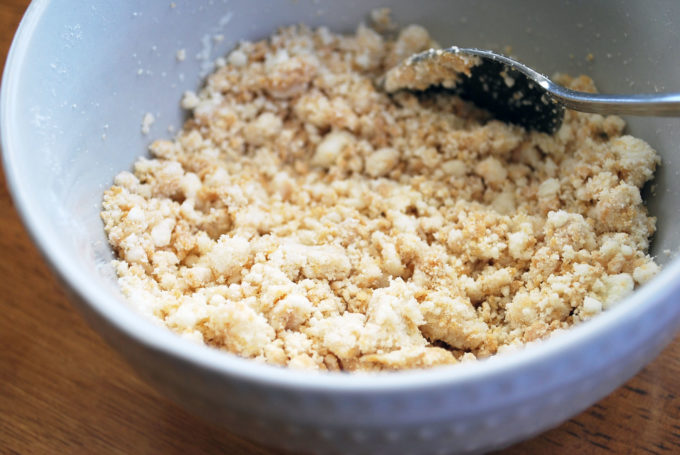 casein cookie dough in a bowl