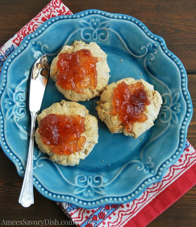 Peanut Butter and Jelly Casein Protein Cookies Amee's Savory Dish