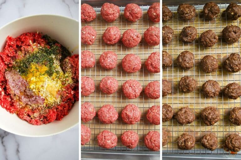 Sheet Pan Greek Meatballs And Vegetables