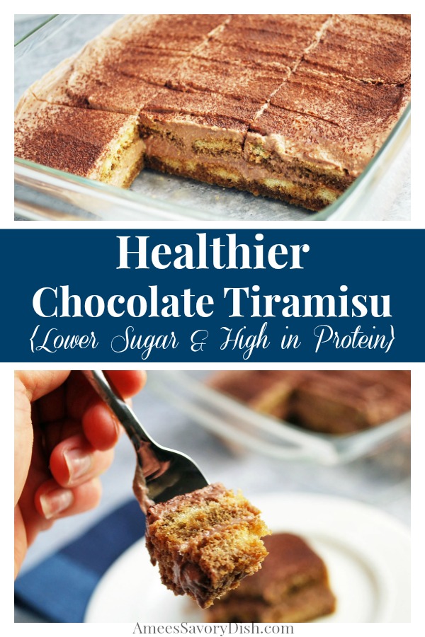 Healthier Chocolate Tiramisu Recipe Amee S Savory Dish