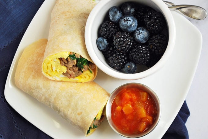 Easy low-carb breakfast burritos for meal prep