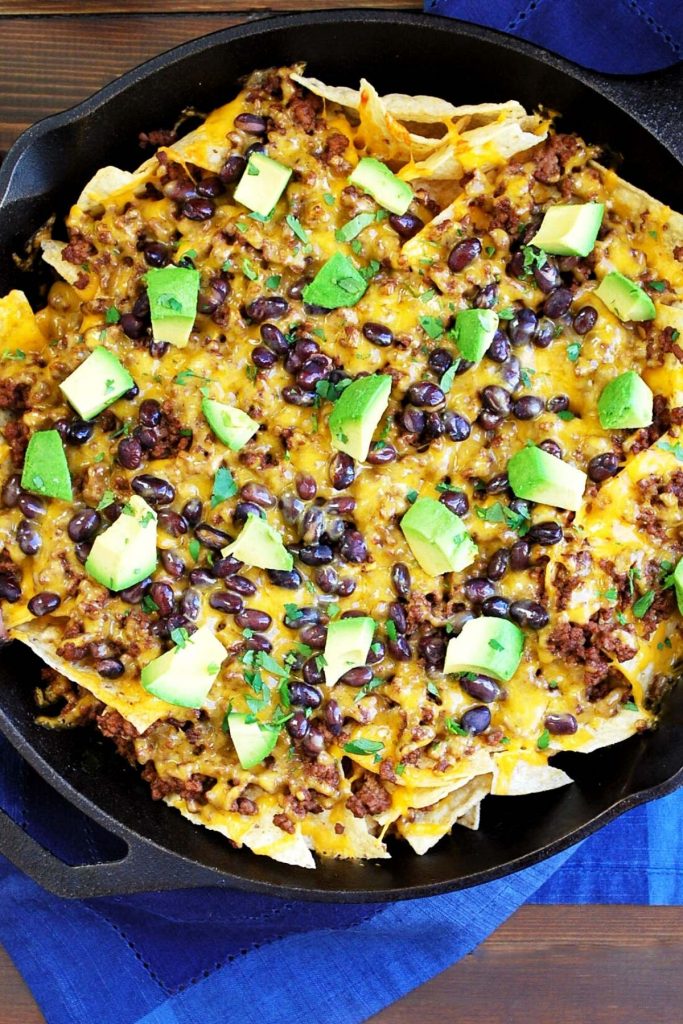 Cast Iron Skillet Nachos Amee's Savory Dish