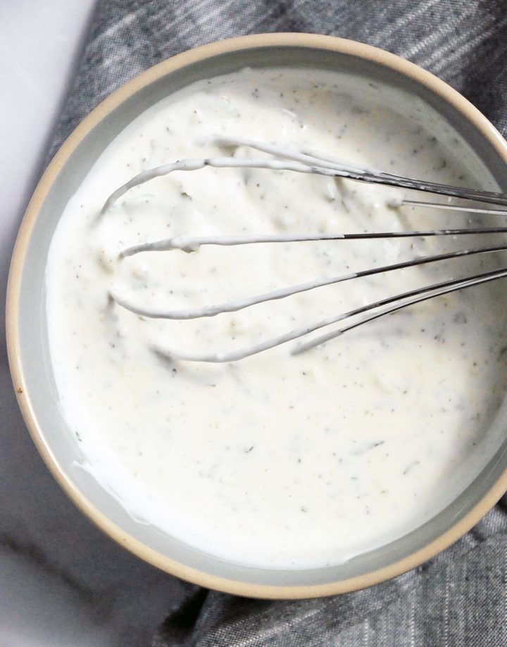 yogurt sauce whisked