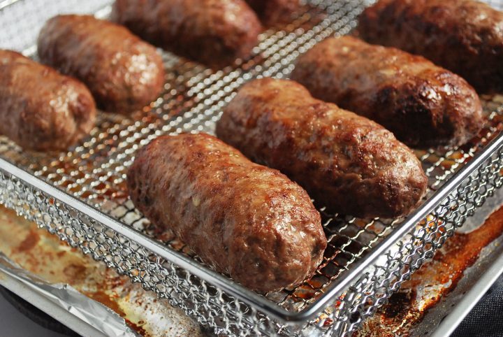 kofta cooked in an air fryer