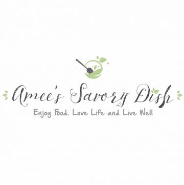 Blog name with logo and says "enjoy food, love life, and live well"