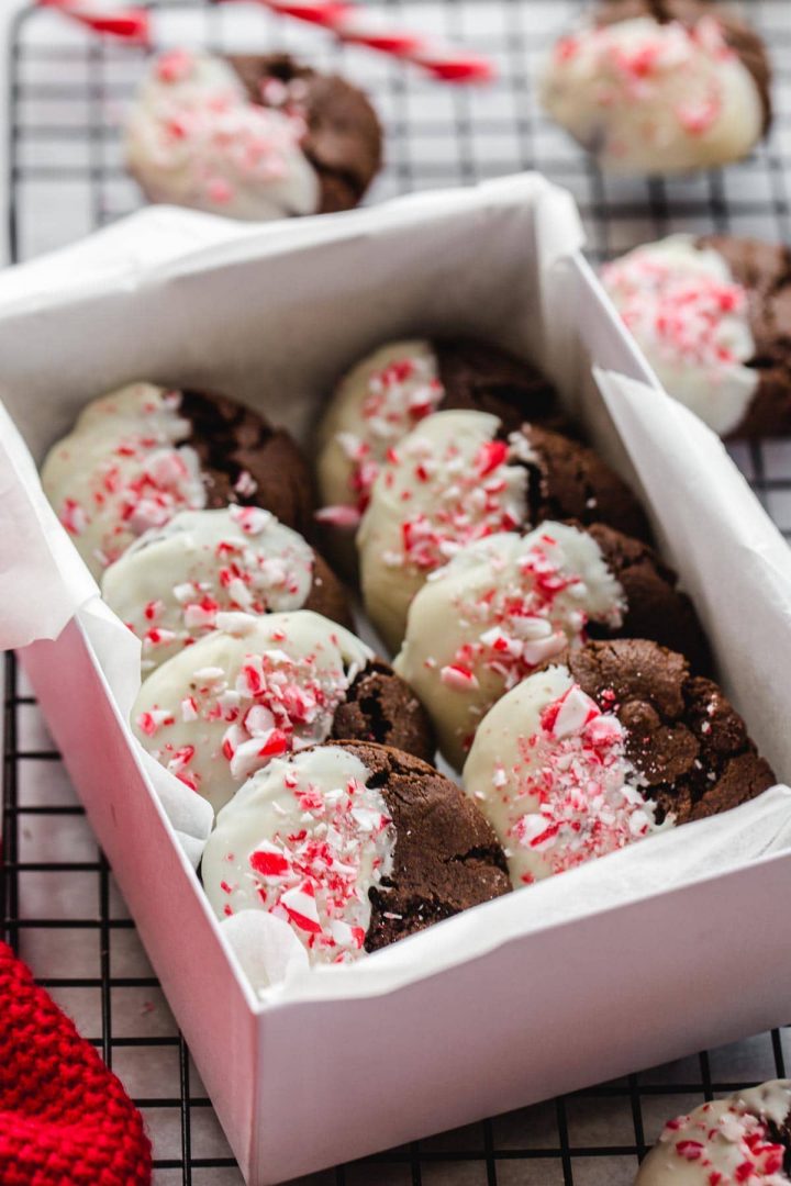 Chocolate peppermint cookies from Little Sunny Kitchen