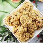 overhead photo of platter of cookies