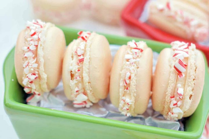 Peppermint Macarons from Savory Experiments