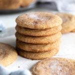 stacked snickerdoodle cookies
