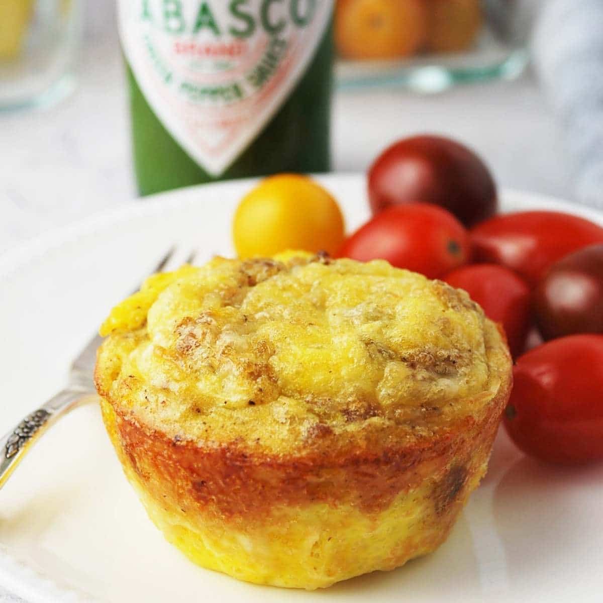 Red Pepper and Sausage Egg Muffins - Cooking For My Soul