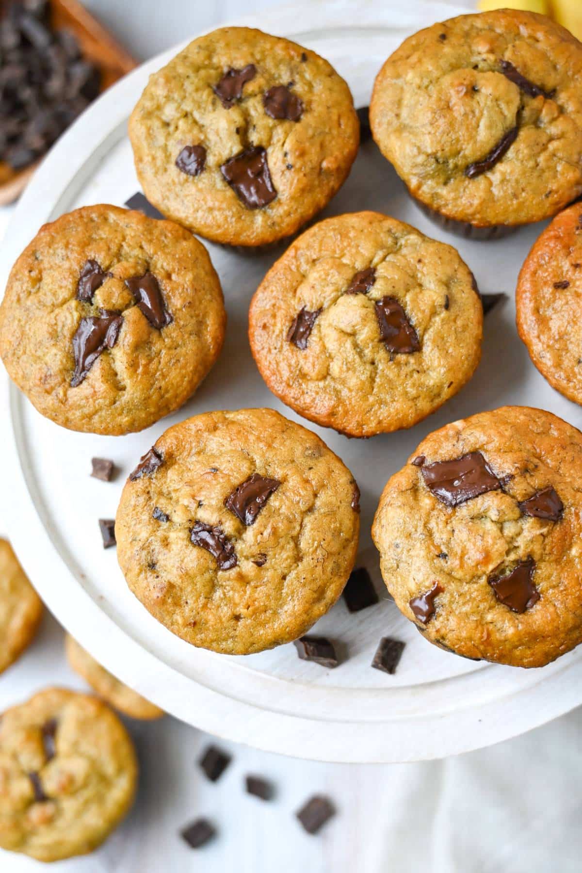 There’s something irresistible about the combination of ripe bananas and rich chocolate, and these Banana Chocolate Chunk Muffins truly deliver! via @Ameessavorydish