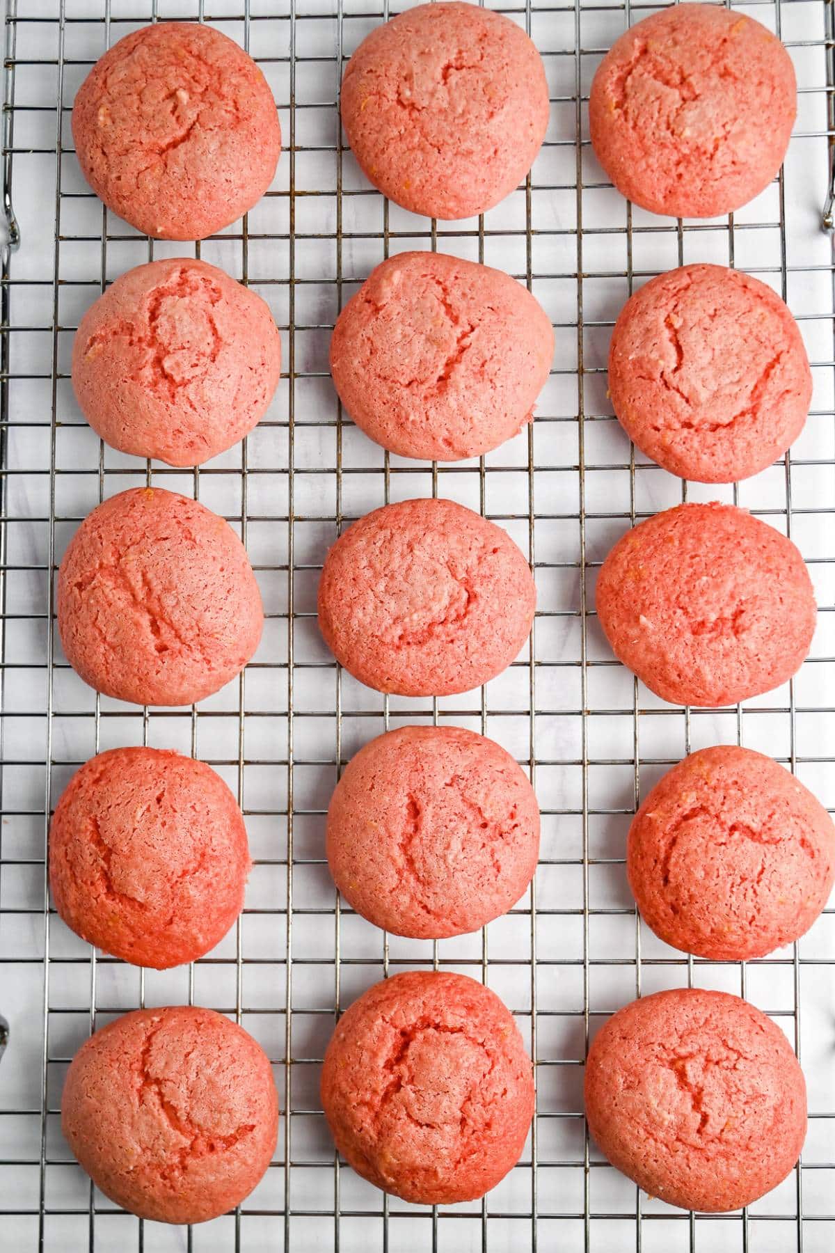baked cookies on a cooling rack