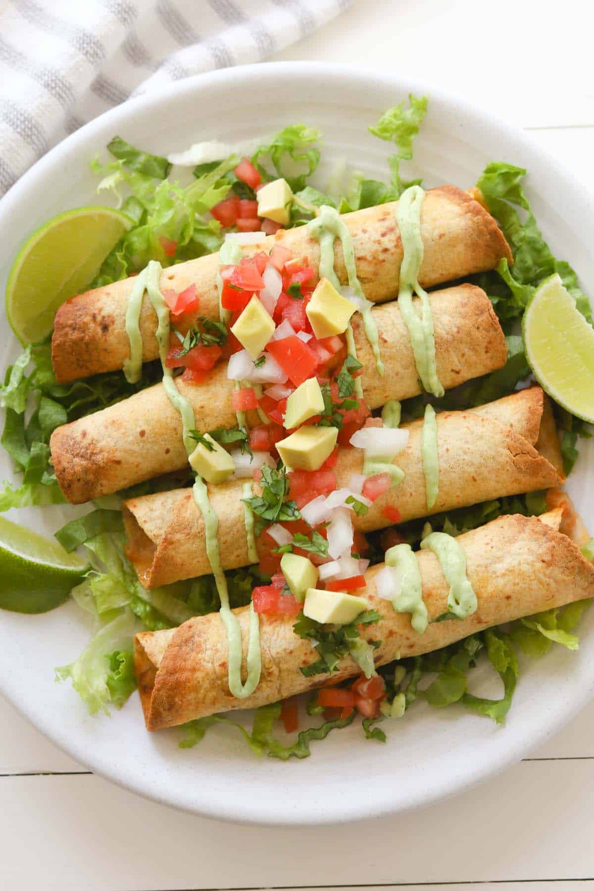 taquitos on a plate