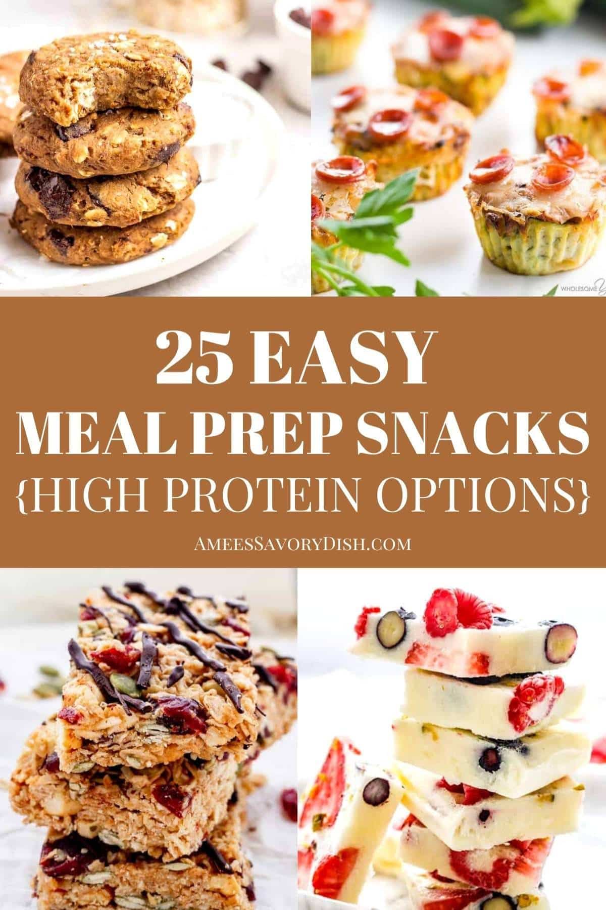 meal prep snack collage photo