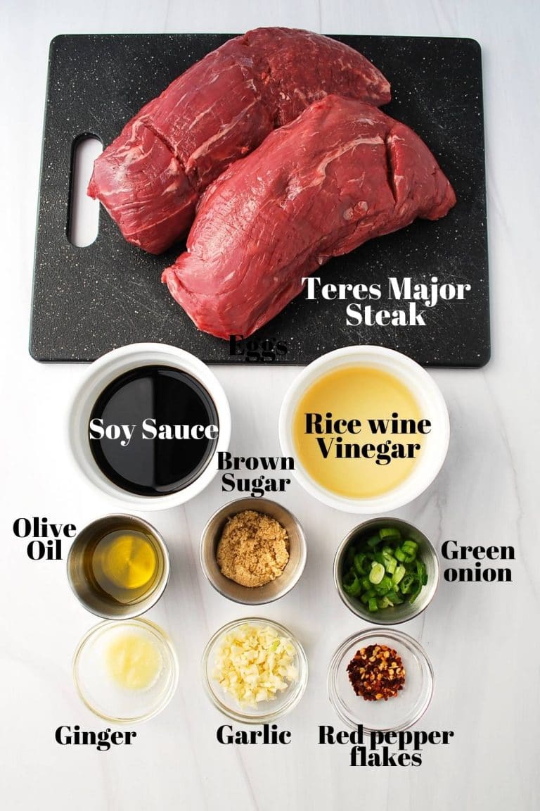 Asian Marinated Grilled Teres Major Steak {Petite Tender Steak}