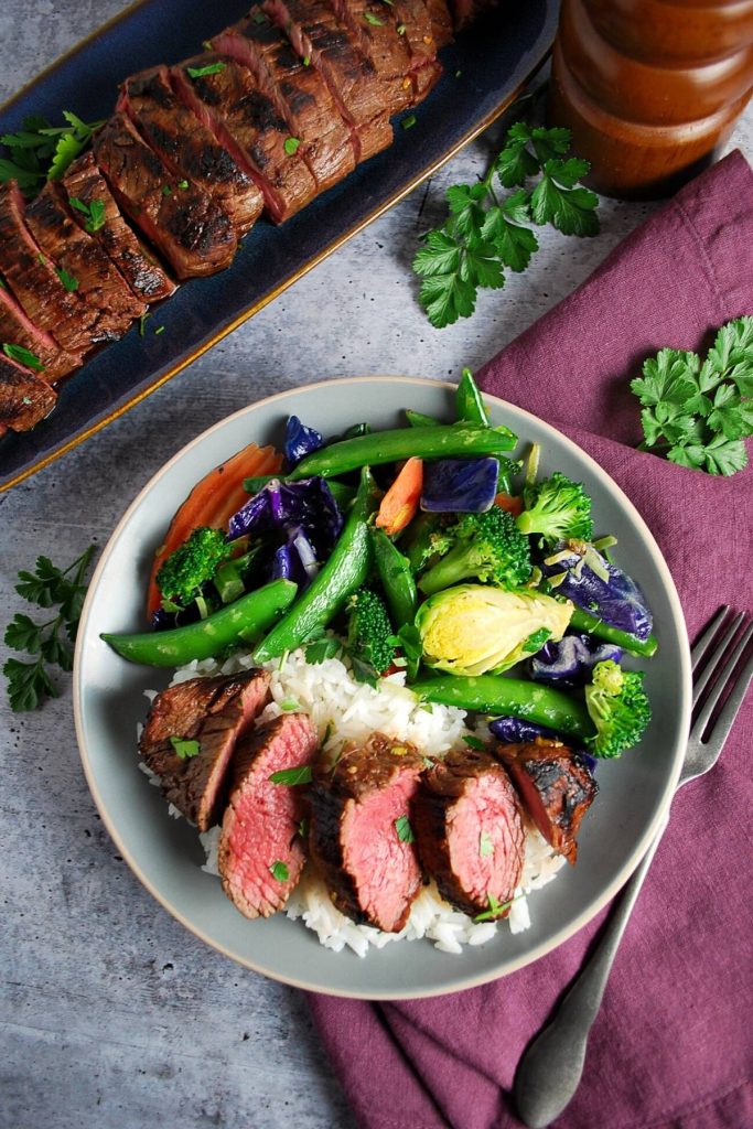 Asian Marinated Grilled Teres Major Steak {Petite Tender Steak}